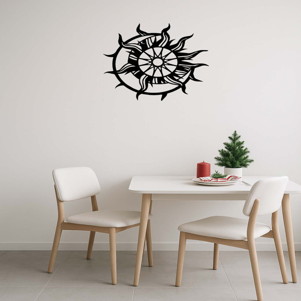 CIFbuy 现代星系太阳光三维铁壁饰 太空主题室内雕塑 天文礼物 家居装饰（TikTok、temu下自提）-5