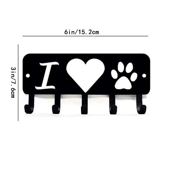 CIFbuy时尚黑色金属壁挂钩现代玄关衣帽架节省空间(TikTok、temu下自提)-6