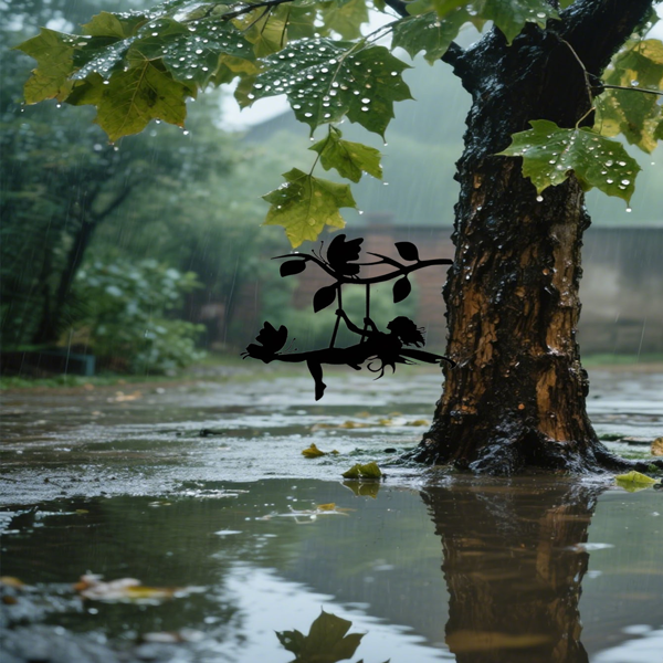 CIFbuy幽灵万圣节金属摇摆精灵墙面装饰庭院花园室内外节日礼物（TikTok、temu下自提）-3