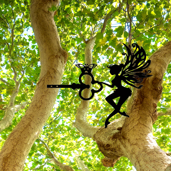 CIFbuy情感金属剪影墙面装饰 坚固庭院花园艺术礼品（TikTok、temu下自提）-3