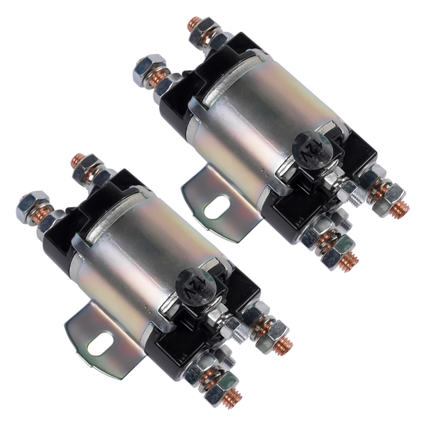 电磁阀 Set of 2 Solenoid Fit for Yamaha G1 Gas Models Golf Cart 12V 6 Terminal 12 Volt 100A 2-Cycle Gas Models Engine 1982-1989 J17-81950-01 J1781950-01 J178195001-4