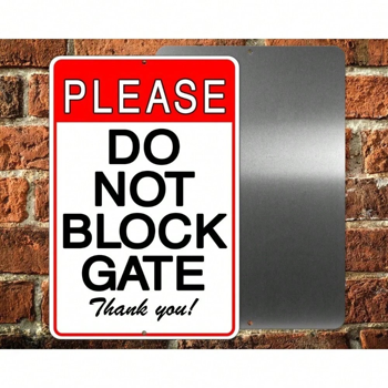 CIFbuy 耐用金属私人车道禁停标志商业庭院入口适用（TikTok、temu下自提）