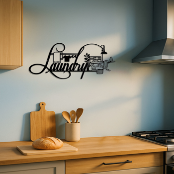 CIFbuy复古洗衣房标志四季装饰 rustic wall art 适用于任何房间 (TikTok、temu下自提)