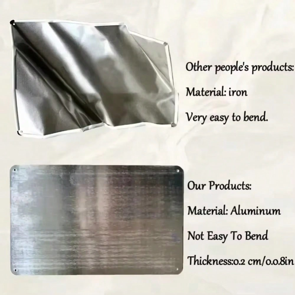 CIFbuy优雅复古天竺葵印花金属标牌 TikTok、temu下自提-8