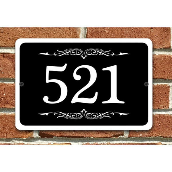 CIFbuy现代金属门牌号标志个性化家庭地址号码牌定制（TikTok、temu下自提）-2