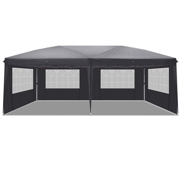 10*20ft  深灰色  6片面-4个窗  28/22MM脚管 10X20MM交叉杆  折叠棚 210D牛津布  喷塑铁管  配拎包 便携-13