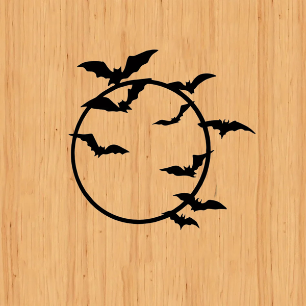 CIFbuy哥特蝙蝠金属墙饰万圣节户外室内装饰（TikTok、temu下自提）-5