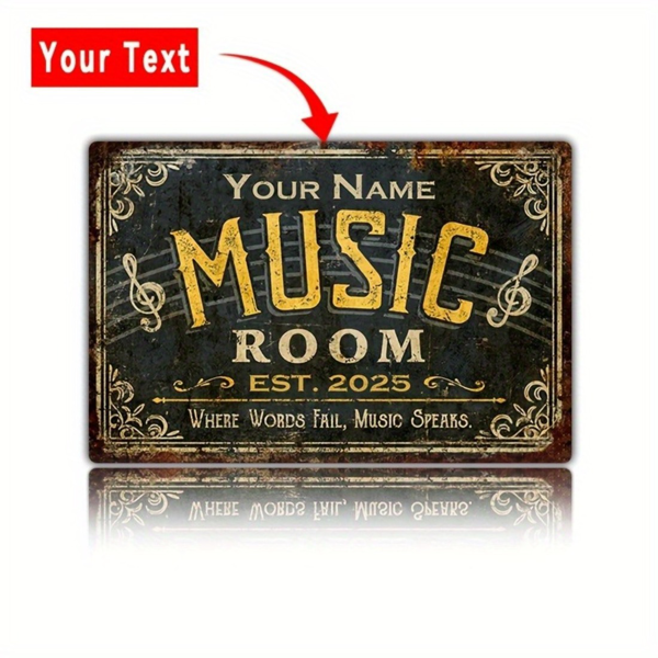 CIFbuy定制金属音乐牌室内外装饰个性化礼品（TikTok、temu下自提）-2