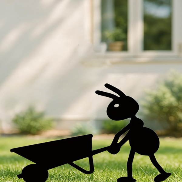 CIFbuy哥特黑猫铁制花园雕像户外庭院装饰(TikTok、temu下自提)-1