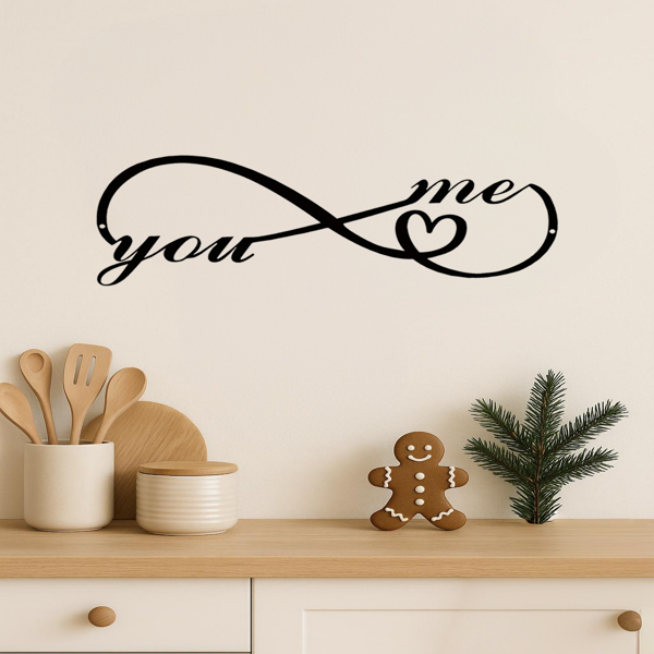 CIFbuy个性哥特风金属墙饰 情侣专属黑色浪漫家居装饰(TikTok、temu下自提)-2