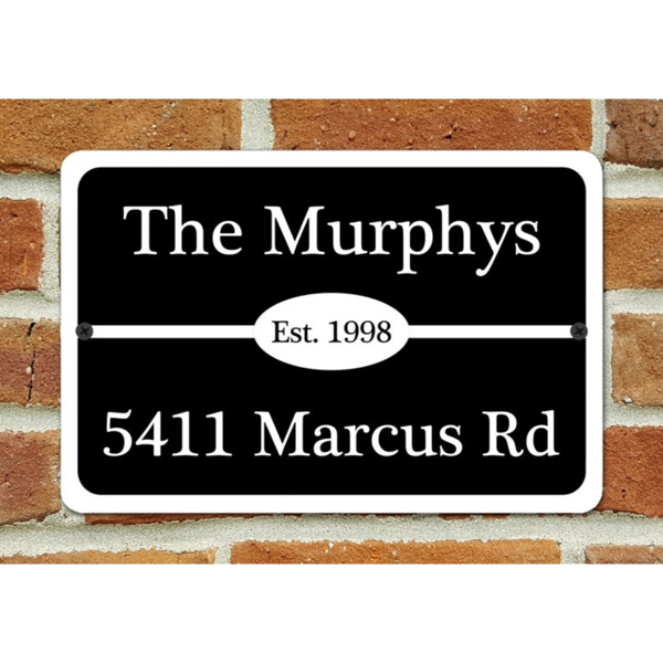 CIFbuy个性化家庭住址门牌 金属门牌 可定制姓名和门牌号码（TikTok、temu下自提）-2