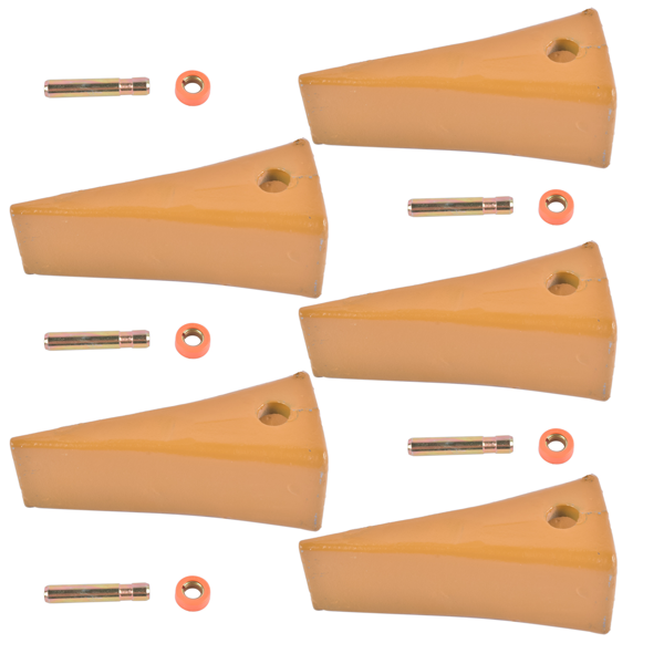 斗齿 1U3202 Excavator Bucket Teeth with Pins 8E6208 Retainers 8E6209 5 Sets Fit for J200 Series-5