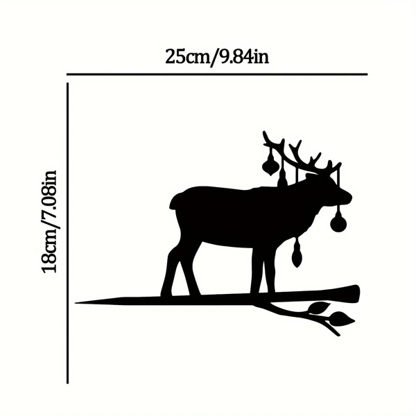 CIFbuy奇幻铁制麋鹿雕塑庭院户外装饰 (TikTok、temu下自提)-9