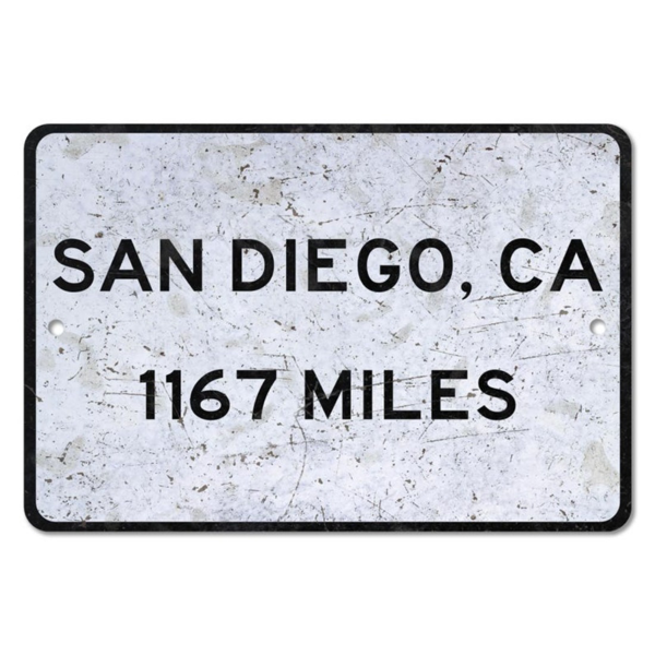 CIFbuy圣地亚哥城市标志牌金属复古纪念牌定制个性化加州旅行礼物（TikTok、temu下自提）-2