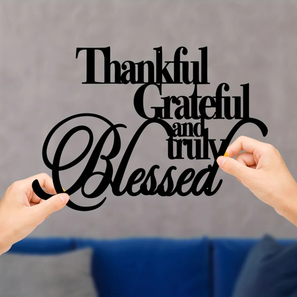 CIFbuy感恩祝福可定制铁制墙面牌 TikTok、temu下自提-1