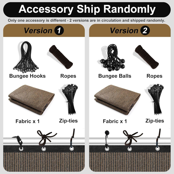 XISHAN 6'X10' 摩卡色HDPE花园网-2