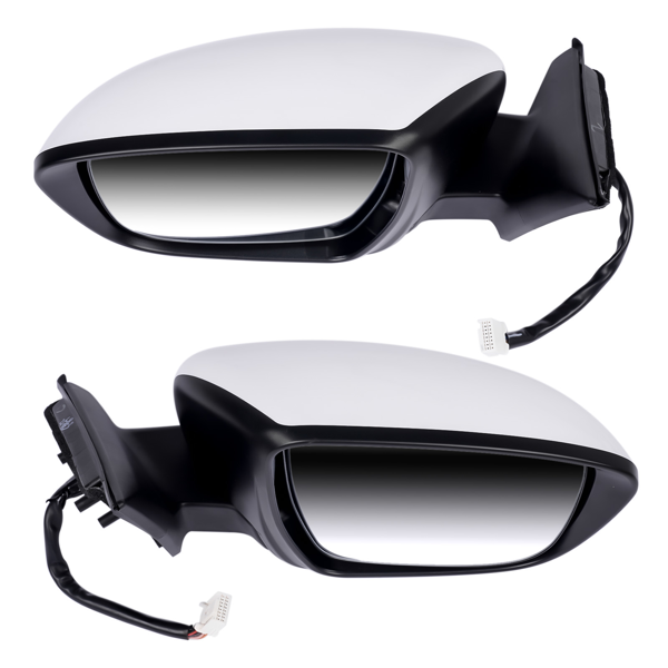 后视镜 2Pcs Door Mirrors Power Heated with Camera LH & RH Fit for Nissan Rogue 2.5L 2.0L l4 963024BA3A 963014BA3A-6