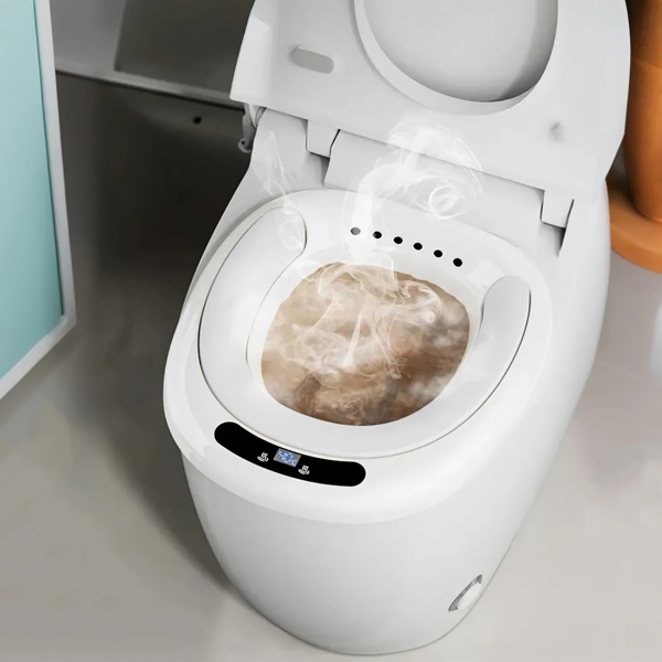 （自提可发加拿大，temu&tk下自提单）电动坐浴盆 男女适用 产后护理 / 男性前列腺护理专用，双喷头三档水流调节，无线充电款 带水温显示，坐浴器，治疗痔疮的电动坐浴器，马桶座圈坐浴器，产后护理盆，女士男士坐浴盆，坐浴器浸泡盘，臀部浴盆，可折叠，蓝色-10