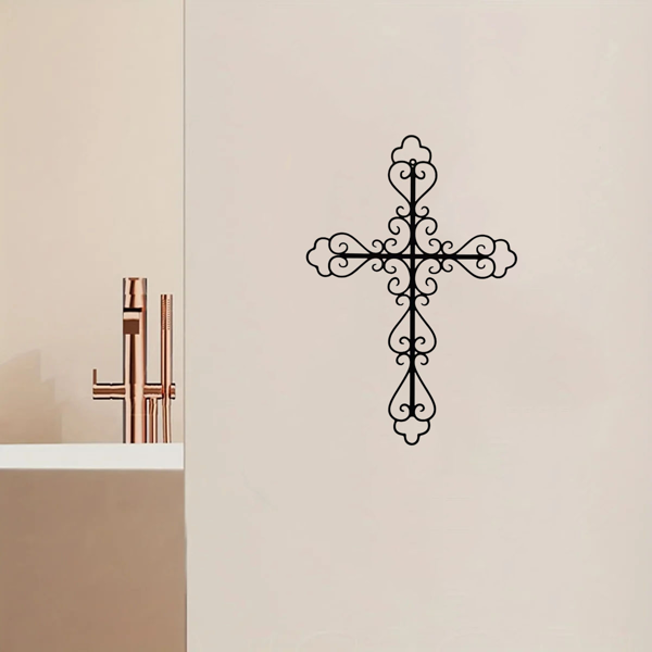 CIFbuy复古交叉金属墙壁装饰艺术 适用于多场景家居布置（TikTok、temu下自提）-9