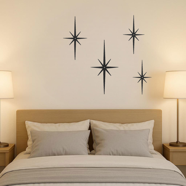 CIFbuy中世纪八角星纹复古铁艺墙饰简约哥特风家居装饰艺术品(TikTok、temu下自提)-6