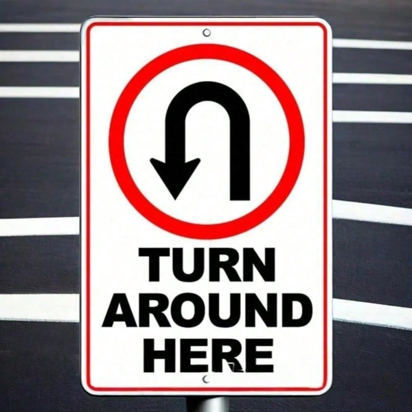 CIFbuy复古U形弯道路标金属牌装饰 TikTok、temu下自提-10