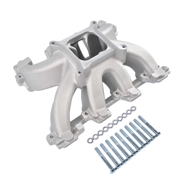进气歧管 28097 Single Plane Intake Manifold Fits for GM III LS1/LS2/4.8/5.3/6.0L RPM 3500-8000-7