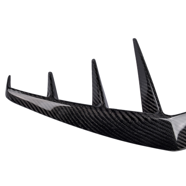 保险杠风口装饰 2Pcs Real Carbon Rear Bumper Splitter Fin Fits for INFINITI Q60 Coupe 2016-2020-9