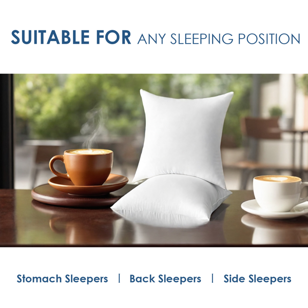 您家居装饰的空白画布。这套两只装白色抱枕芯（18x18英寸），品质上乘，形状规整。为您心爱的枕套提供完美内衬，或直接用于需要简约白色的角落。轻松适配沙发、床铺或飘窗。-3