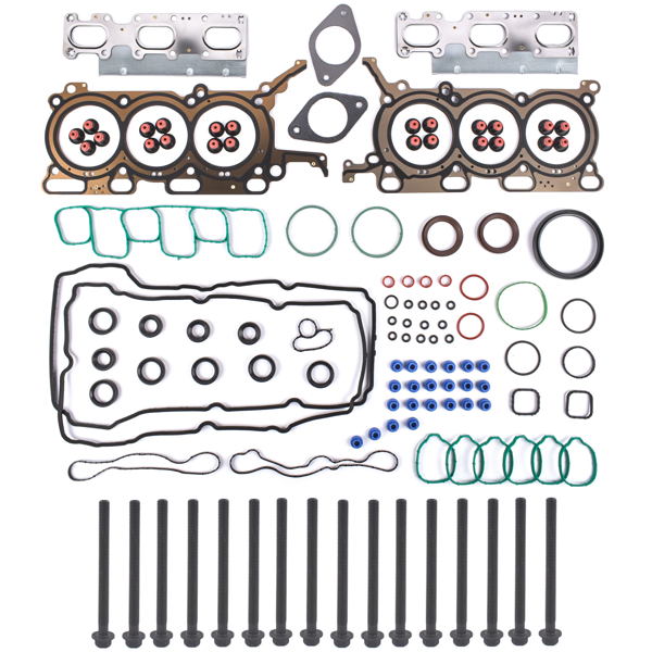 发动机大修包  Engine Full Gasket Set w/ Head Bolts Replacement for 2011-2018 Ford Edge 3.5l # 7E5Z7H469C-1