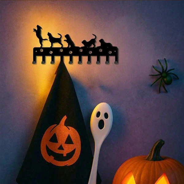 CIFbuy精致狗形壁挂钩  家居入口整理乡村风  办公室波西米亚装饰  爱狗人士节日礼物(TikTok、temu下自提)-6