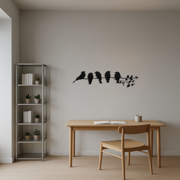 CIFbuy哥特乌鸦金属墙艺客厅卧室装饰万圣节礼物（TikTok、temu下自提）-3