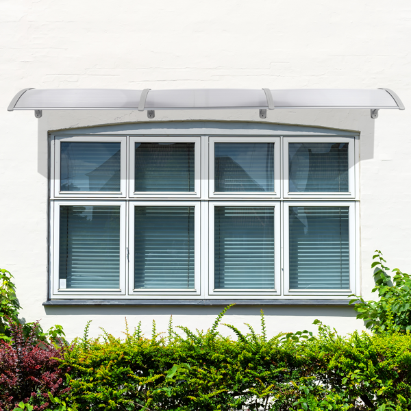 【同款编码：51069445】120*38in 透明板灰色支架 雨篷 塑料支架 阳光板 前后铝条-28