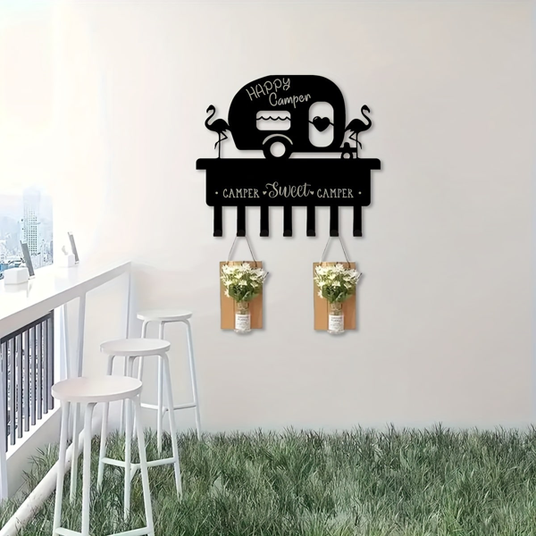 CIFbuy重型三层铁制壁挂置物架带挂钩 厨房浴室储物空间节省解决方案（TikTok、temu下自提）-1