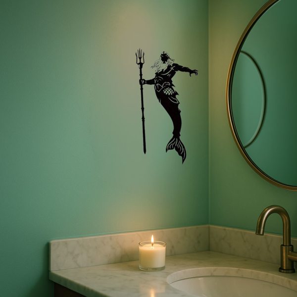 CIFbuy精美海王海后金属壁饰套件 神话海洋装饰品 手工艺独特礼物（TikTok、temu下自提）-3