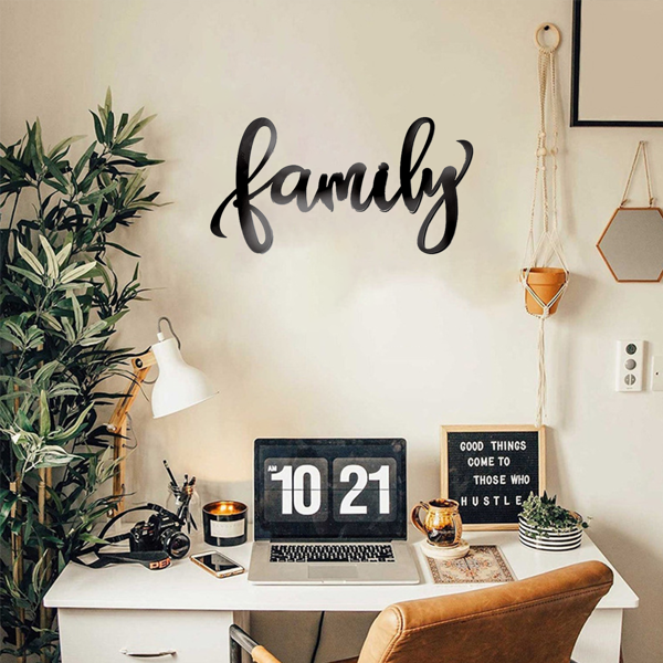 CIFbuy复古铁制墙面装饰牌 励志名言客厅卧室厨房家居装饰礼品（TikTok、temu下自提）-6