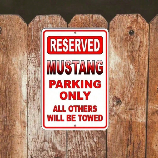 CIFbuy复古禁止停车野马标志金属墙牌车库酒吧装饰（TikTok、temu下自提）-8