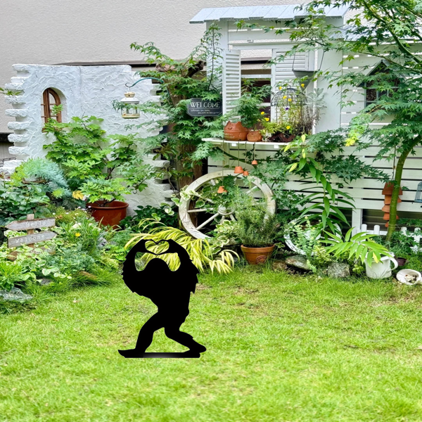 CIFbuy潮流搞怪大脚怪园林雕塑卡通庭院户外装饰趣味礼物（TikTok、temu下自提）-3