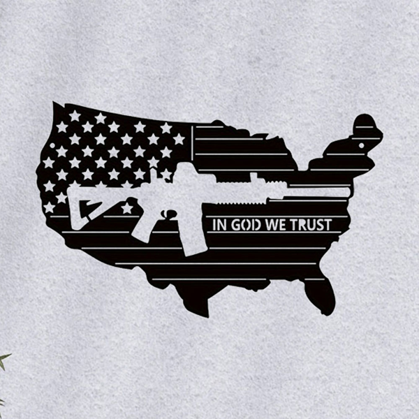 CIFbuy复古做旧美国国旗金属墙面装饰铁制挂件(TikTok、temu下自提)-7