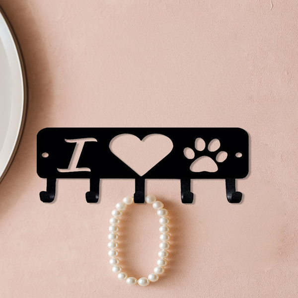 CIFbuy时尚黑色金属壁挂钩现代玄关衣帽架节省空间(TikTok、temu下自提)-1