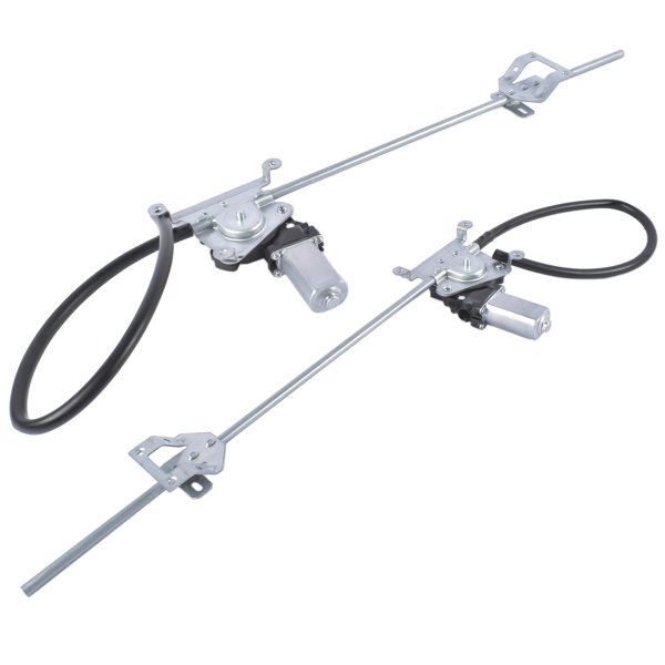 玻璃升降器 2Pcs Front Driver and Passenger Power Window Regulator with Motor Fit for Freightliner FLD112 120 132-2