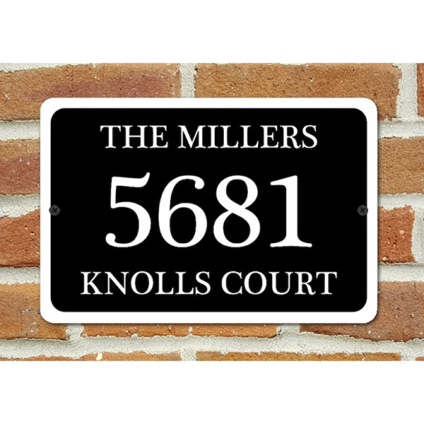 CIFbuy定制家庭地址金属门牌 个性化房屋号码牌 (TikTok、temu下自提)-2