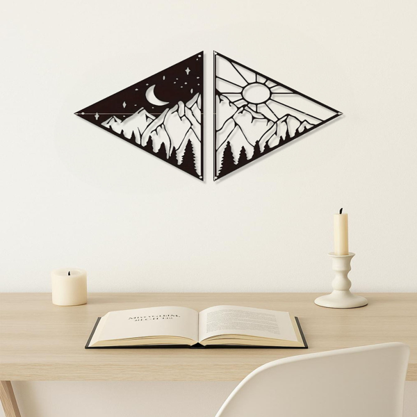 CIFbuy奢华金属太阳系壁饰星系墙壁艺术装饰客厅卧室办公室(TikTok、temu下自提)-3