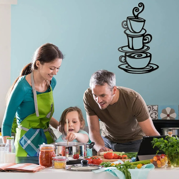 CIFbuy简约咖啡墙饰现代厨房咖啡吧台装饰(TikTok、temu下自提)-6