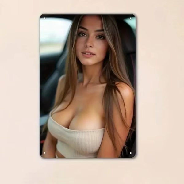 CIFbuy二维复古裸女铝制墙面装饰 无框风格预钻孔 (TikTok、temu下自提)-1