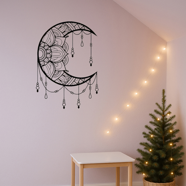 CIFbuy曼陀罗月亮壁饰铁制墙面艺术瑜伽冥想空间装饰(TikTok、temu下自提)-8