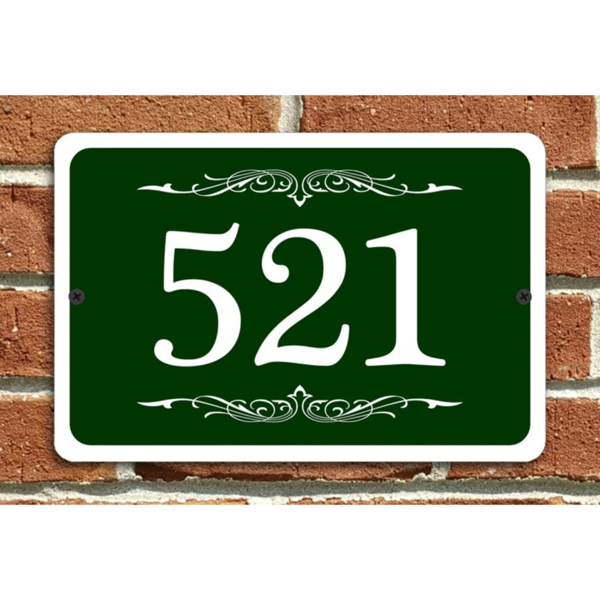 CIFbuy现代金属门牌号标志个性化家庭地址号码牌定制（TikTok、temu下自提）-5