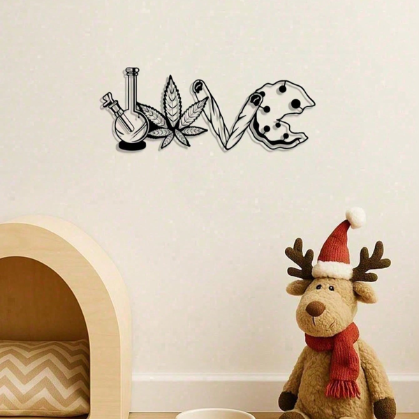 CIFbuy复古心形金属墙饰 浪漫卧室客厅装饰 圣诞情人节礼物(TikTok、temu下自提)-4