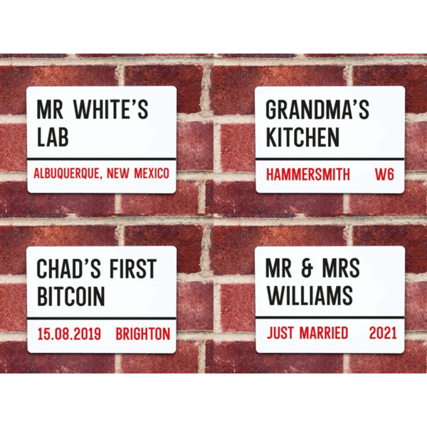 CIFbuy个性化金属街道门牌地址标识 家居装饰礼物(TikTok、temu下自提)-2