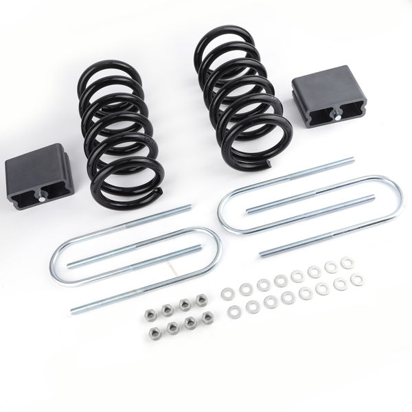 前 3 英寸降低弹簧和后 4 英寸降低块悬挂改装套件适用于 1997-2004 款道奇 Dakota 2WD-1