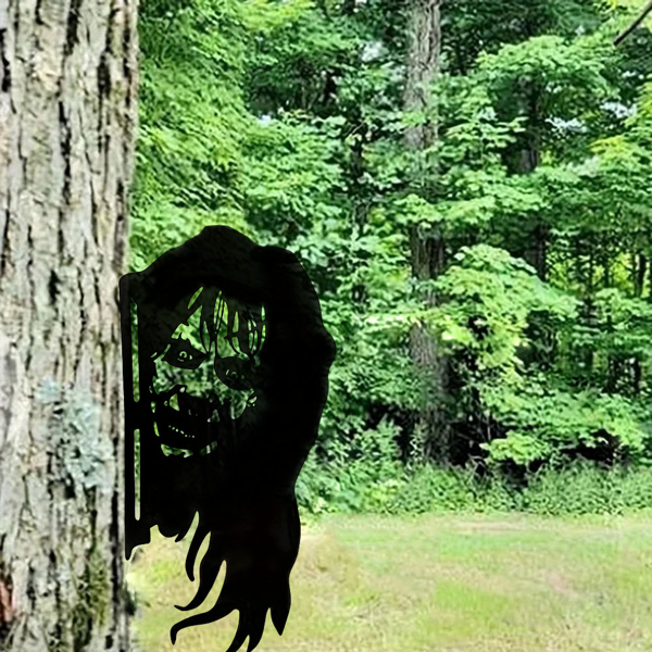 CIFbuy哥特女巫金属墙饰 手工铁制窗挂 万圣节装饰 礼品(TikTok、temu下自提)-1